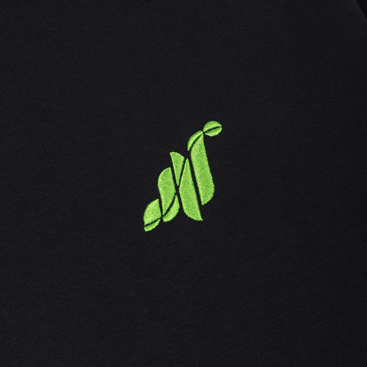 Grass Logo Hoodie - Black