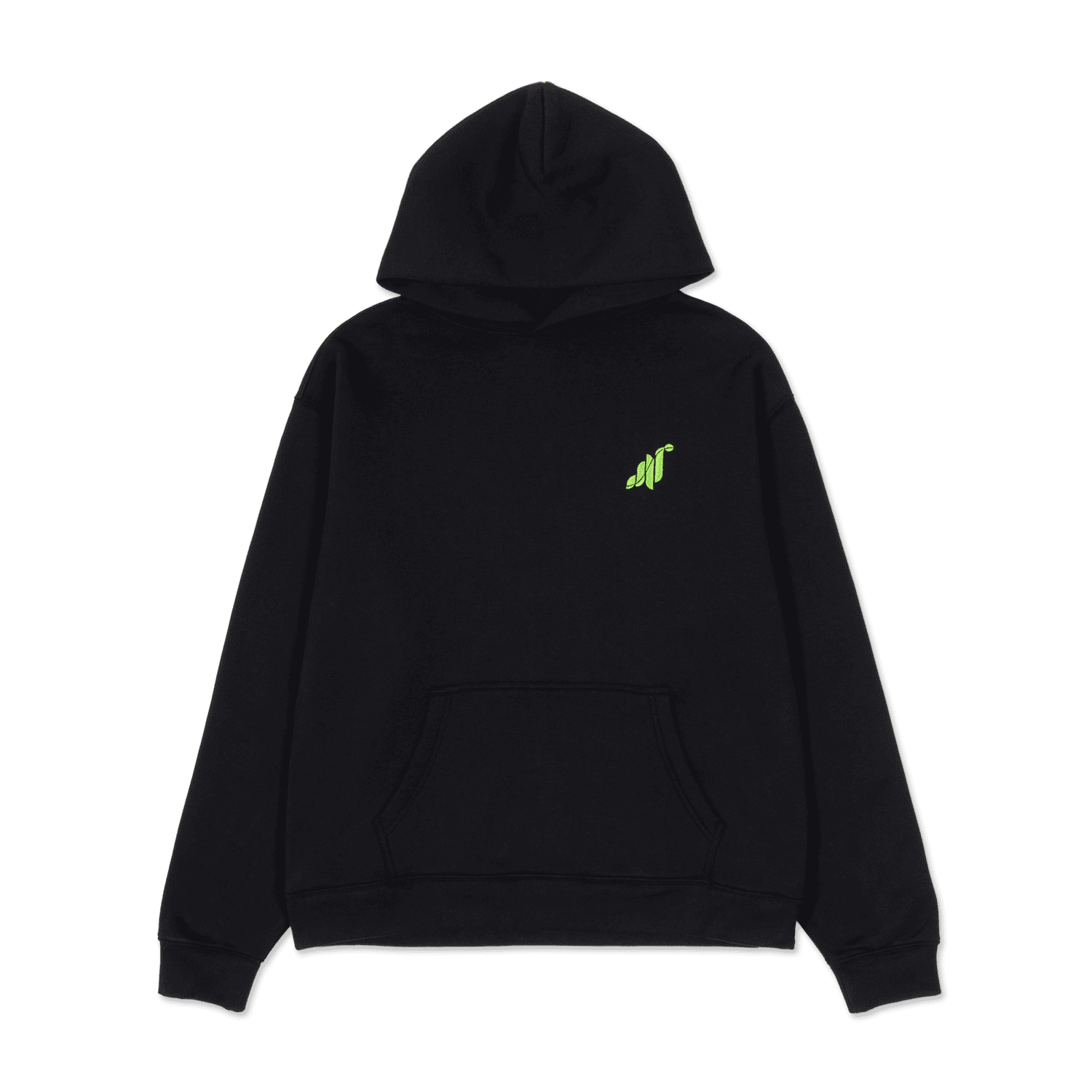 Grass Logo Hoodie - Black